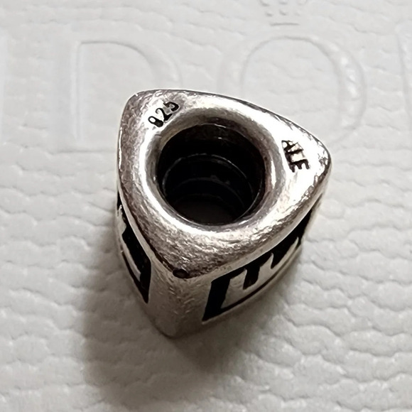 Pandora Sterling Silver Letter F Charm - Picture 8 of 9